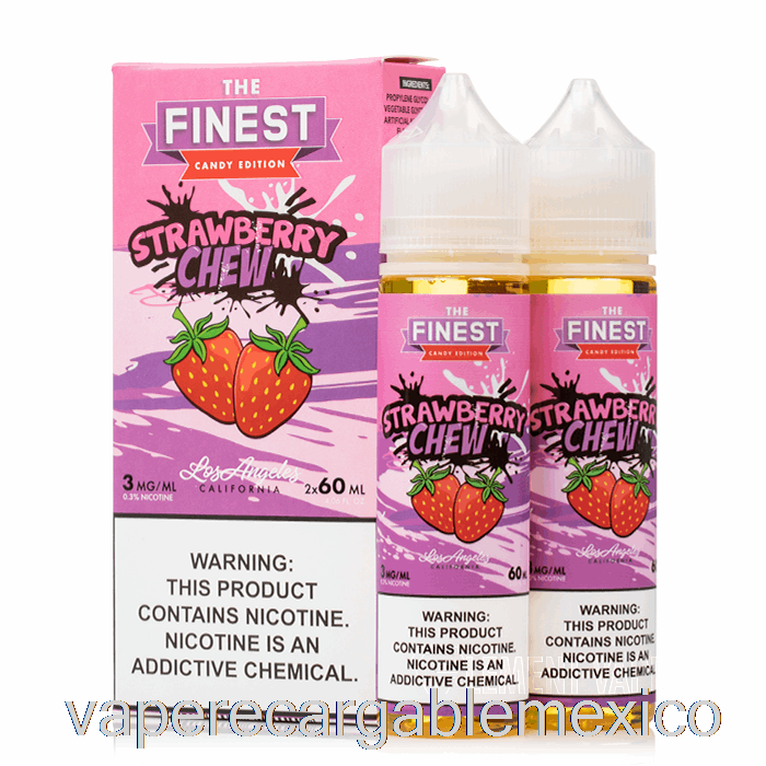 Vape Recargable Fresa Masticable - La Mejor Edición De Caramelos - 120ml 6mg